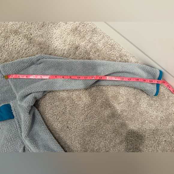 Patagonia Women’s Re-Tool Snap-T Pullover Gray with Blue Trim - Picture 8 of 8